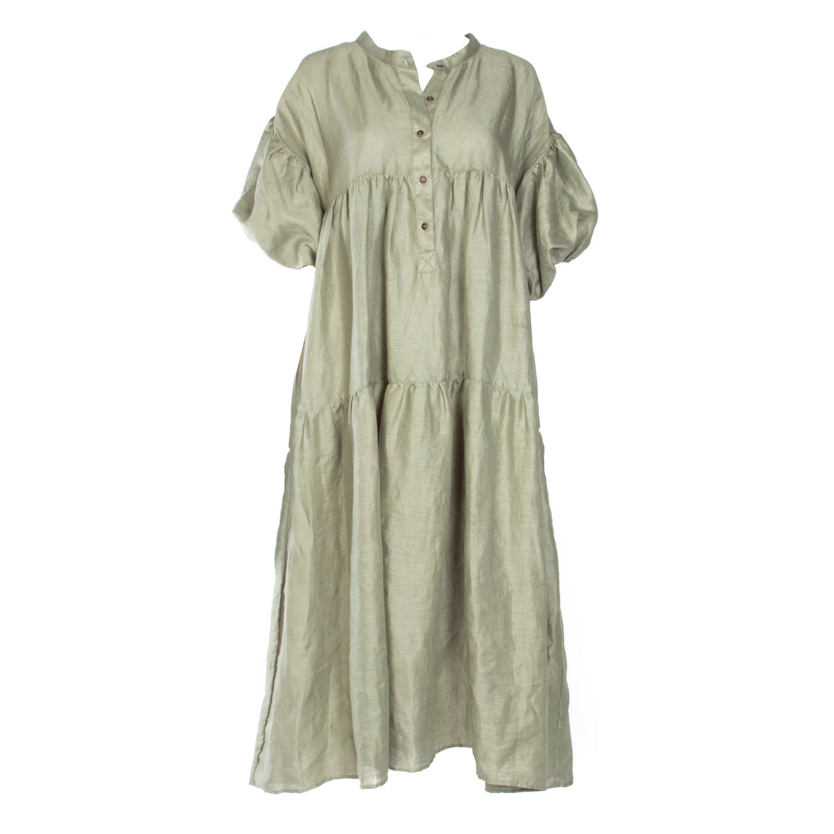 RENTAL - The Sirima Dress ~ Seaweed (Lightweight Linen)