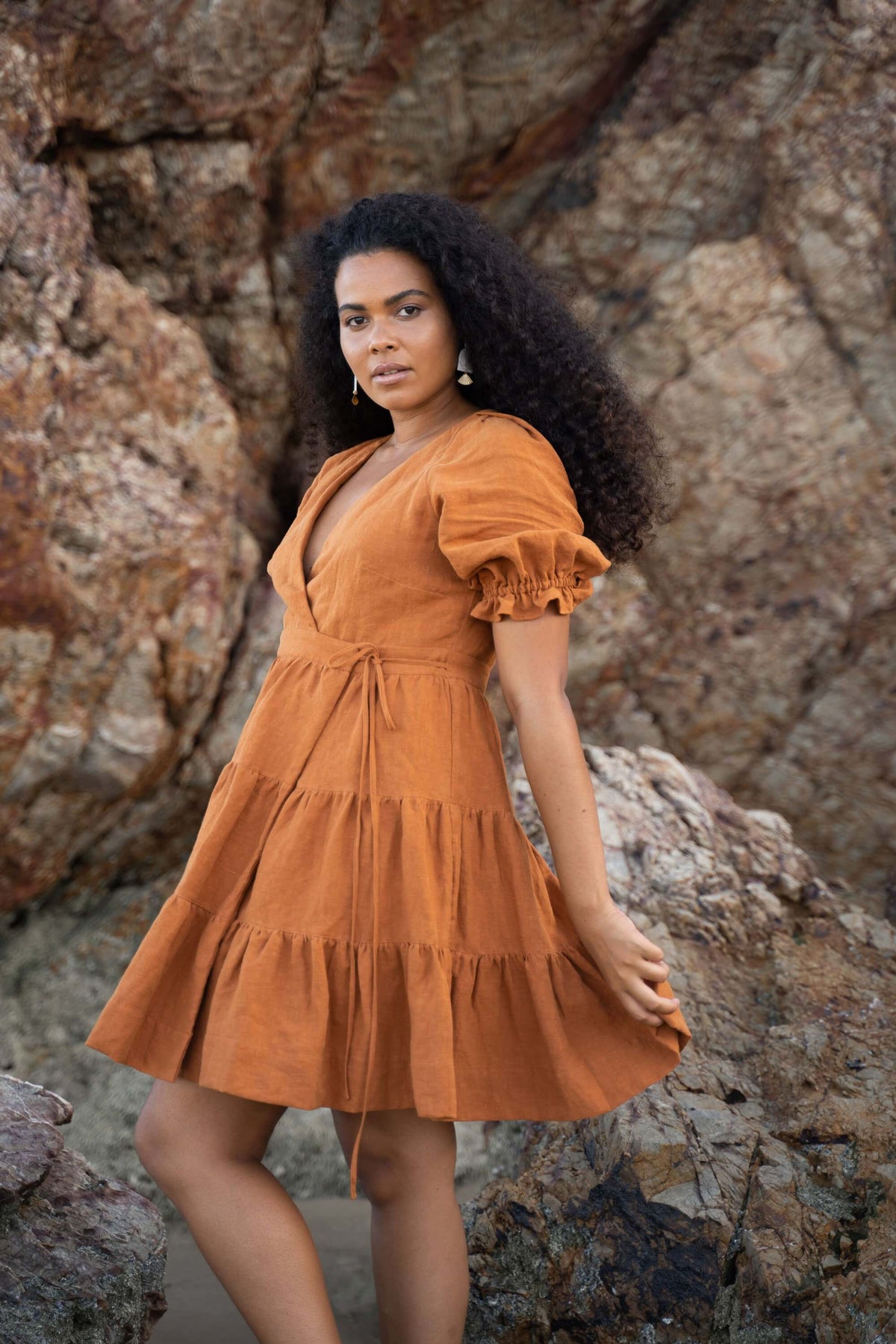 The Bodhi Dress - Terracotta Dress Luna + Sun the Label 